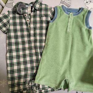Janie and Jack baby boy rompers.